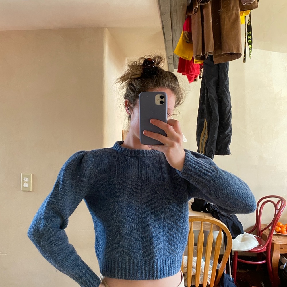 Blue Wool Sweater